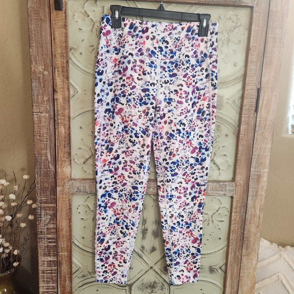 DSG Momentum High-Rise 7/8  Tights Leggings | Watercolor Leopard Multi | Medium
